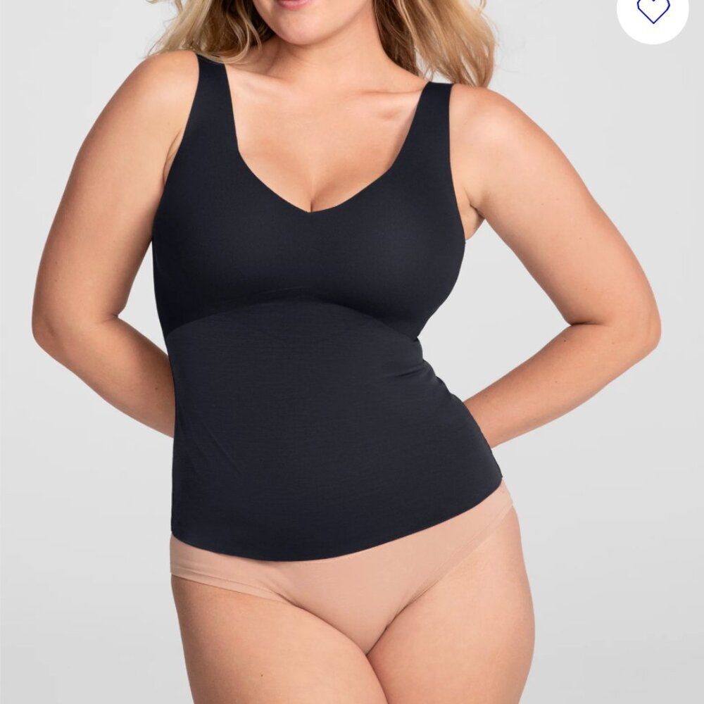 Honeylove Padded LiftWear Tank Women's Size 2X Black Vamp